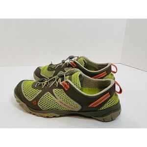 Vasque Trail Running Shoes Womens 9 Lime Green Brown Vibram Hiking 7051 M